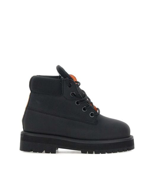 PDF Blue Logo-Plaque Platform Boots for men