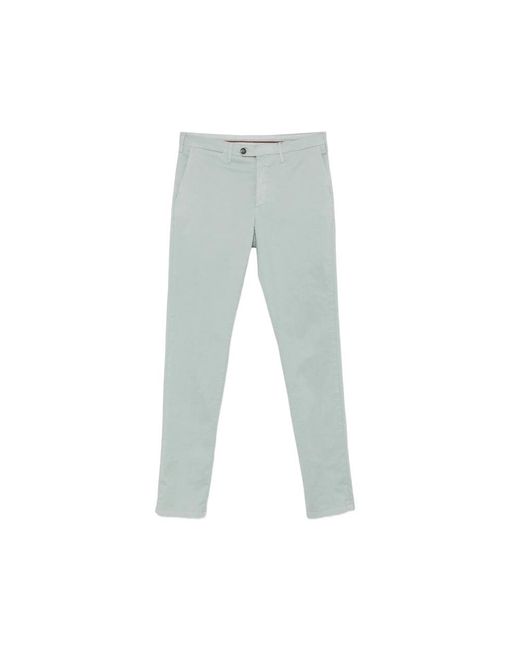 Canali Blue Chinos Mint Cotton for men