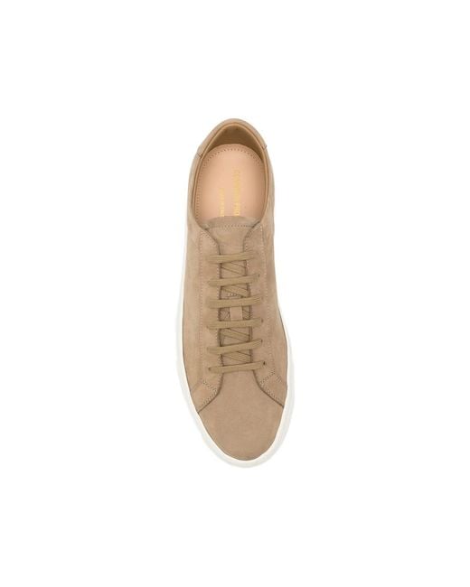 Common Projects Natural Nubuck-Leather Sneakers for men