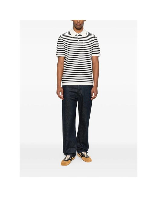 A.P.C. Black Neutrals Polo Shirts for men
