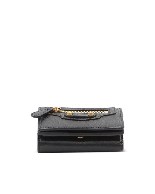 Balenciaga Mini City Zip Wallet in Black | Lyst UK