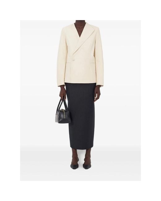 Loulou de Saison Natural Paoli Asymmetric Leather Jacket