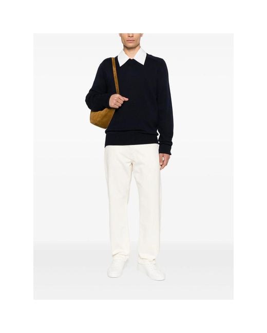 Studio Nicholson Black V-Neck Sweater for men