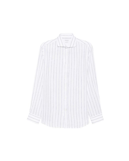 Brunello Cucinelli White Casual Shirts for men