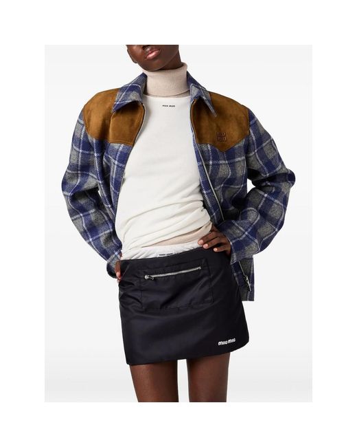 Miu Miu Blue Skirts