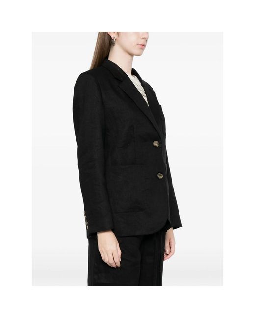 JC Sophie Black Linda Buttoned Jacket