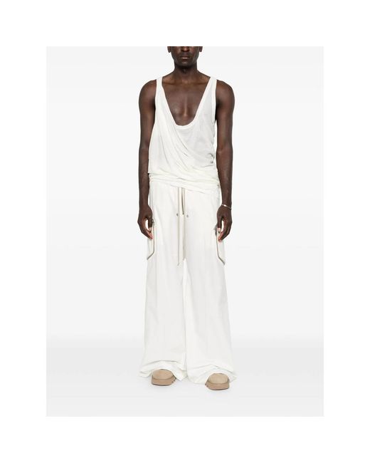 Rick Owens White Pants for men