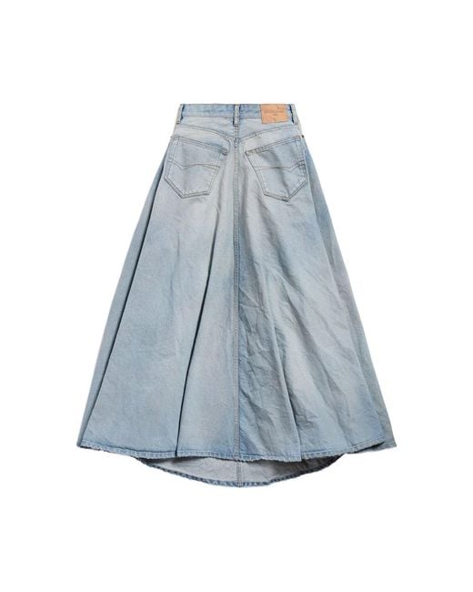 Balenciaga Blue Denim Skirts