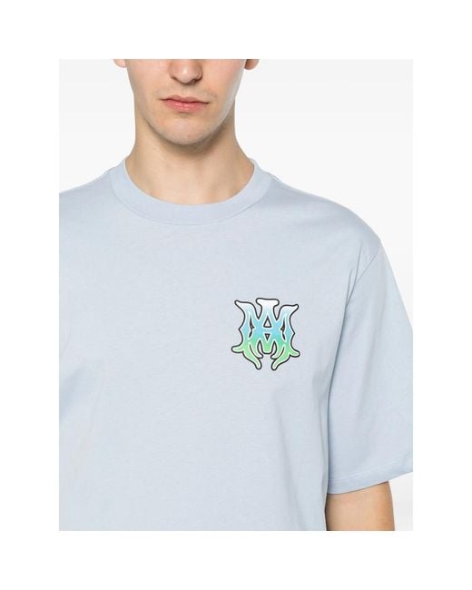 Amiri Blue T-Shirt Cotton for men