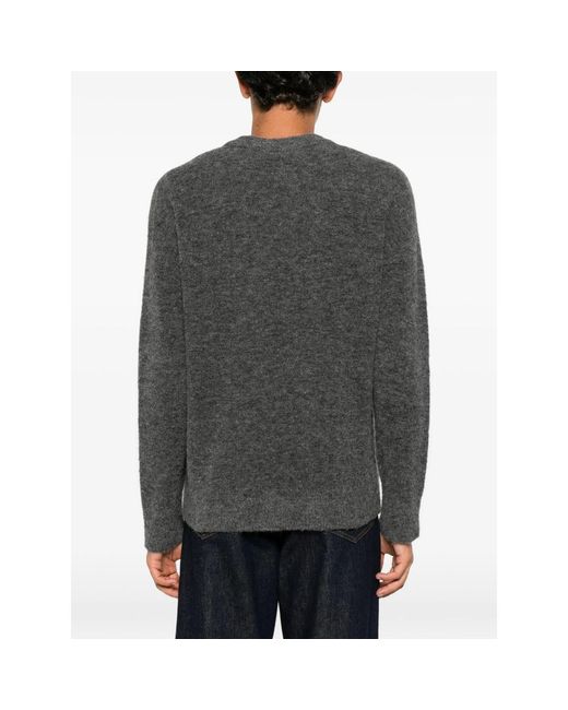 Atomo Factory Gray Crew-Neck Sweater for men