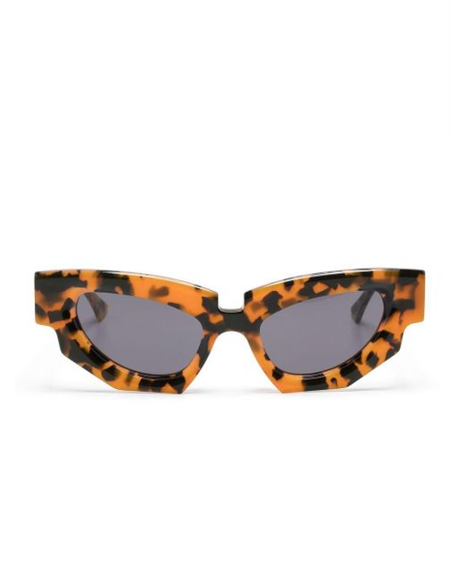 Kuboraum Orange Tortoiseshell-Effect Sunglasses