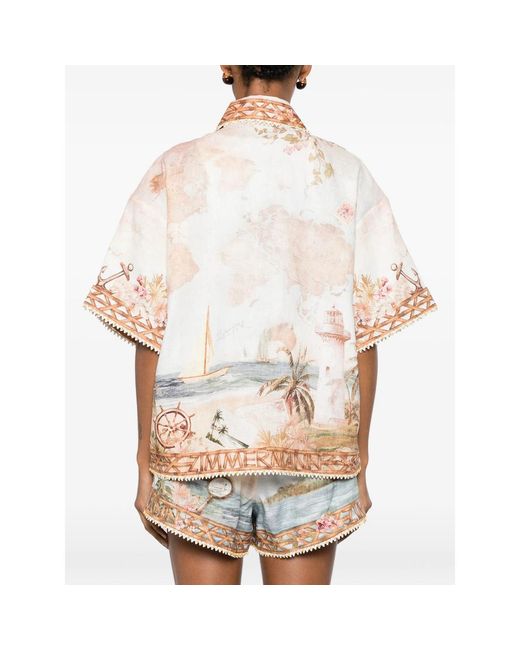 Zimmermann Pink Neutrals Tops