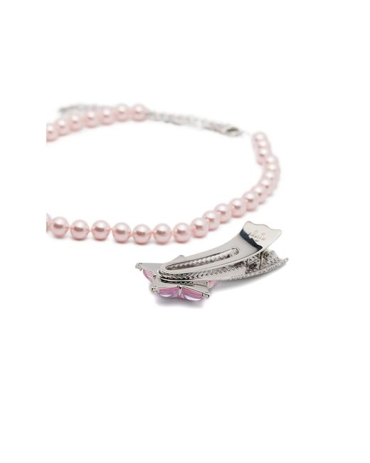 YVMIN Metallic Beaded Necklace
