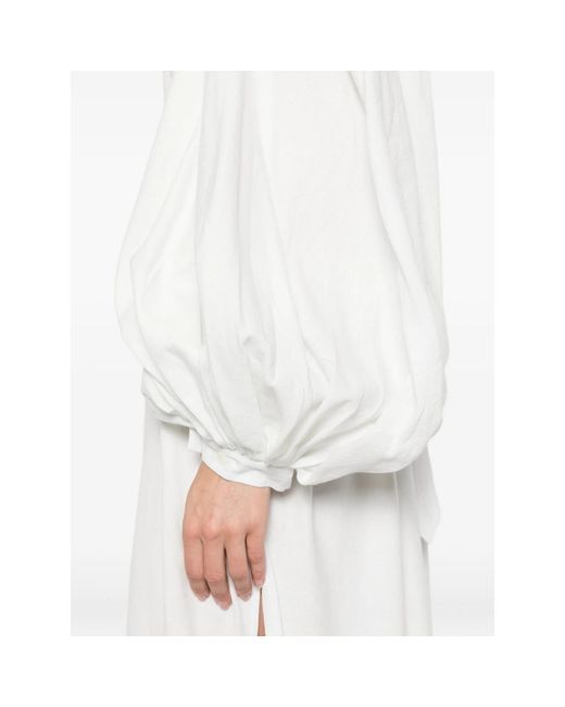 Marrakshi Life White Tie-Waist Dress