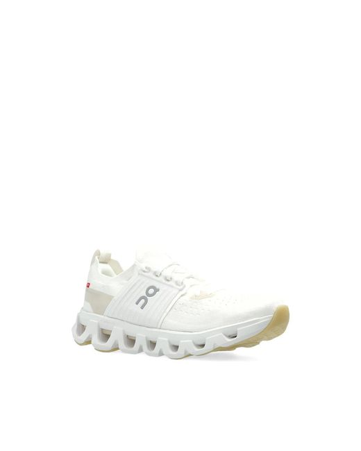 On Shoes White Cloudswift 4 Perforated Sneakers
