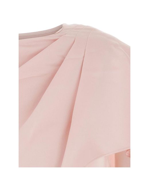 Jonathan Simkhai Pink Evening Dress Draped