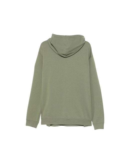 Canada Goose Green Logo-Patch Hoodie for men