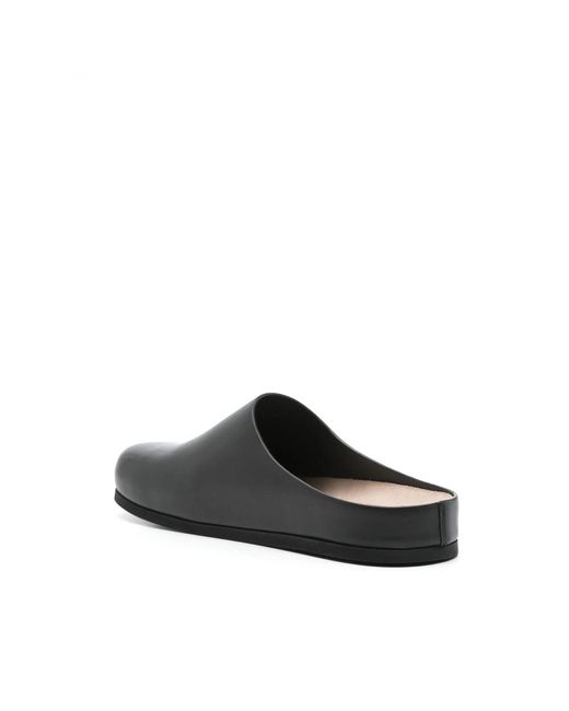 Common Projects Black Leather Slippers for men