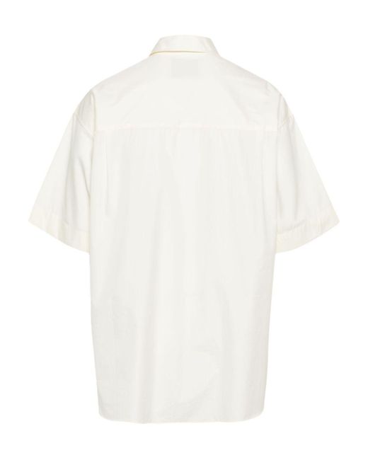 Studio Nicholson White Plain Cotton Shirt for men