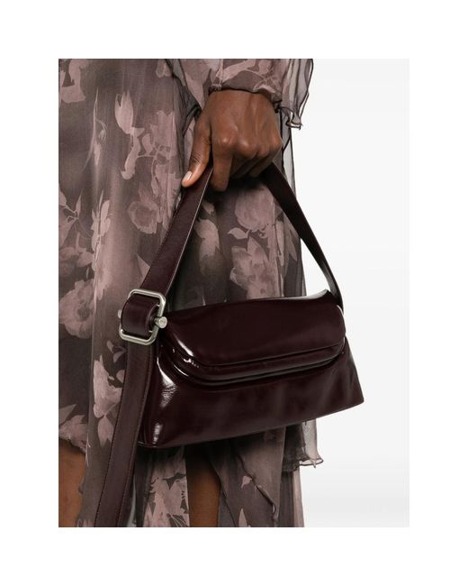 OSOI Black Buckle-Detail Leather Tote Bag