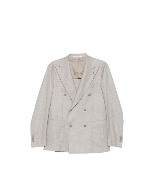 Tagliatore Gray Jackets for men