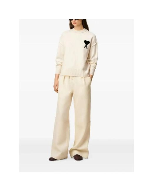 AMI White De Coeur' Sweater for men