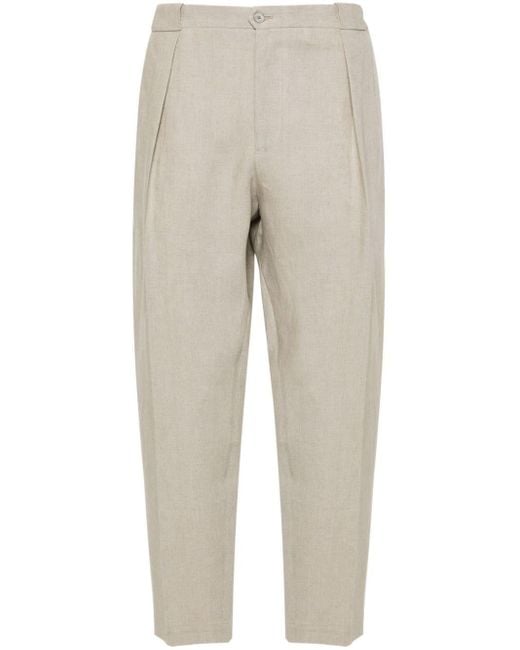 Briglia 1949 Natural Pleat-Detail Trousers for men