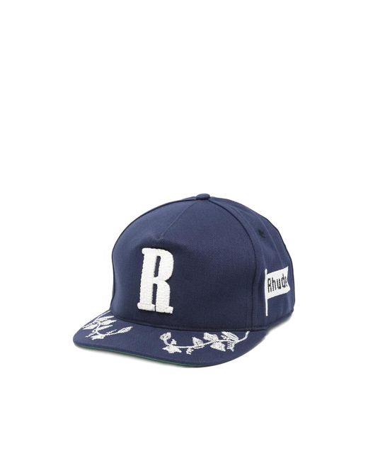 Rhude Blue Hats for men