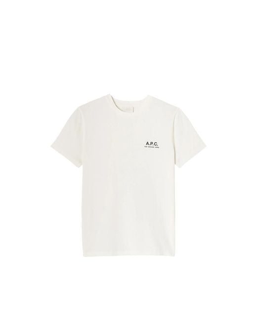 A.P.C. White T-Shirt Off for men
