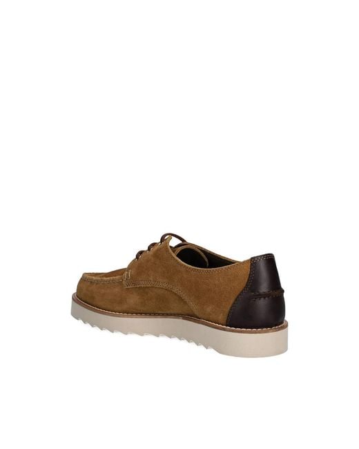 Barbour Brown Suede Lace-Up Shoes for men