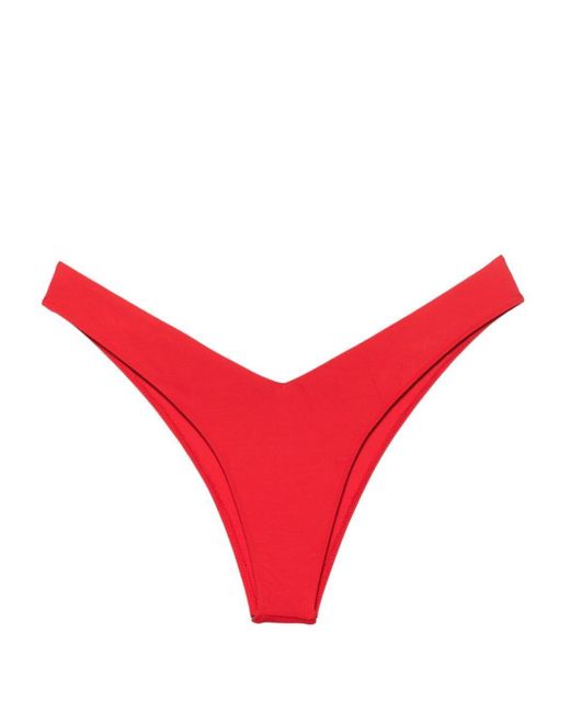 Frankie's Bikinis Red Enzo V-Silhouette Bikini Bottom