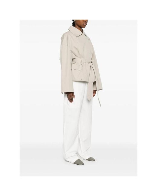 Viktoria Chan White Eos Pocket Belted Jacket
