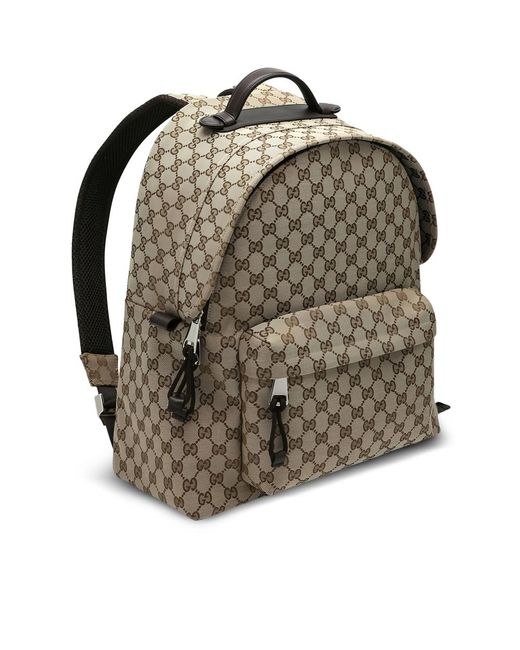 Gucci Multicolor Neutrals Backpacks for men