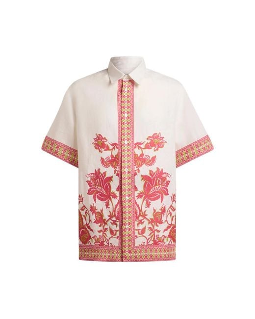 Etro Red Neutrals Shirts for men