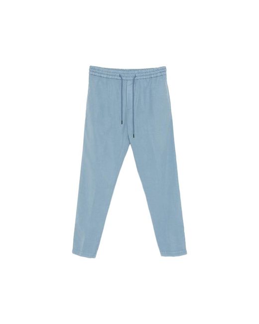 Dondup Blue Drawstring Trousers for men
