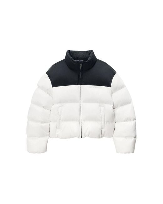 Alexander Wang Black Cropped Puffer Jacket
