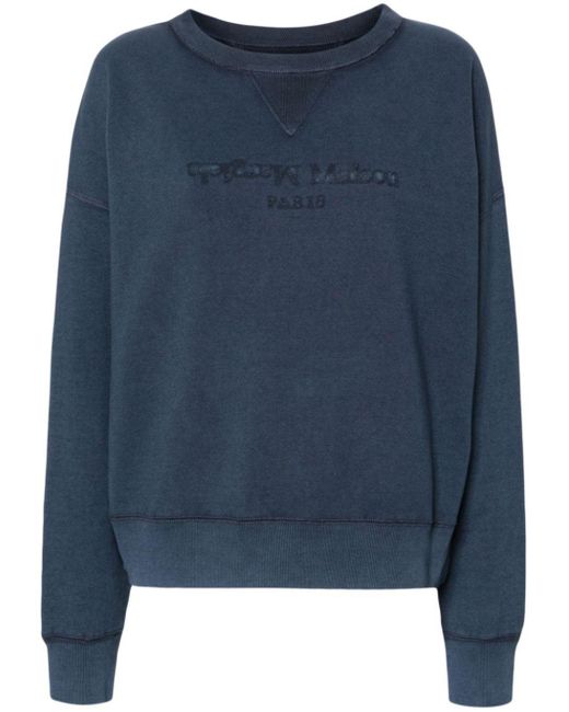 Maison Margiela Blue Reverse Cotton Sweatshirt