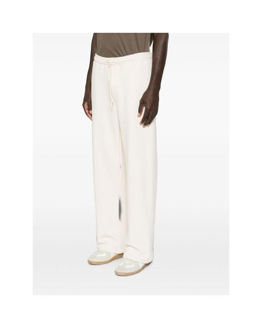 Woc White Cajamarca Drawstring Track Pants for men