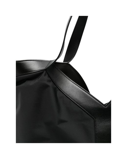 Saint Laurent Black Leather-Trim Tote Bag for men