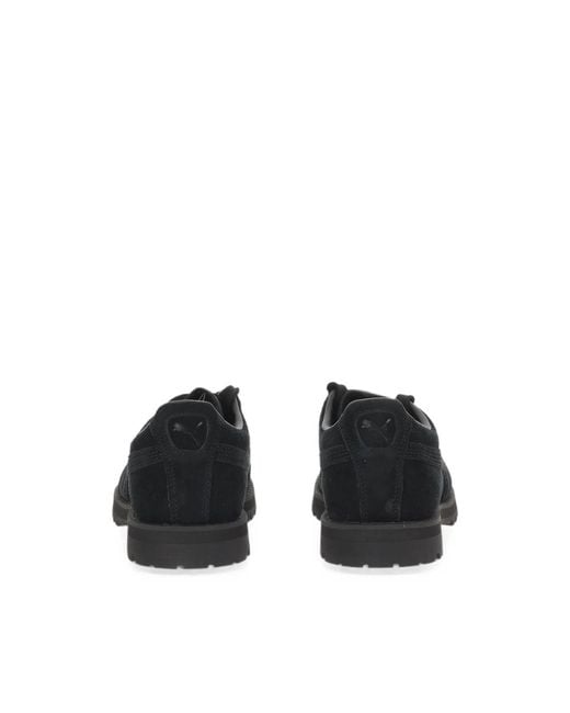 PUMA Black Suede Vibram Sneakers for men