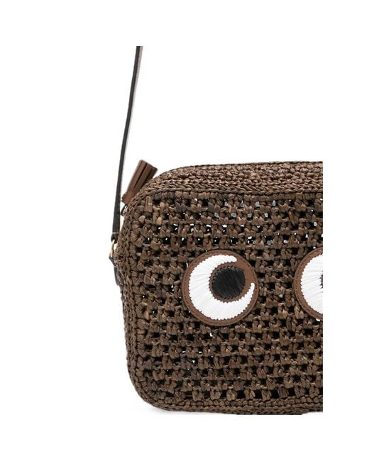 Anya Hindmarch White Eyes-Motif Mini Bag