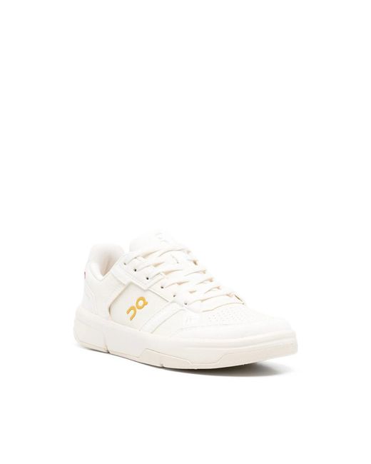 On Shoes White The Roger Logo-Detail Sneakers