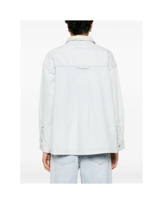 Agolde White Denim Jacket Light