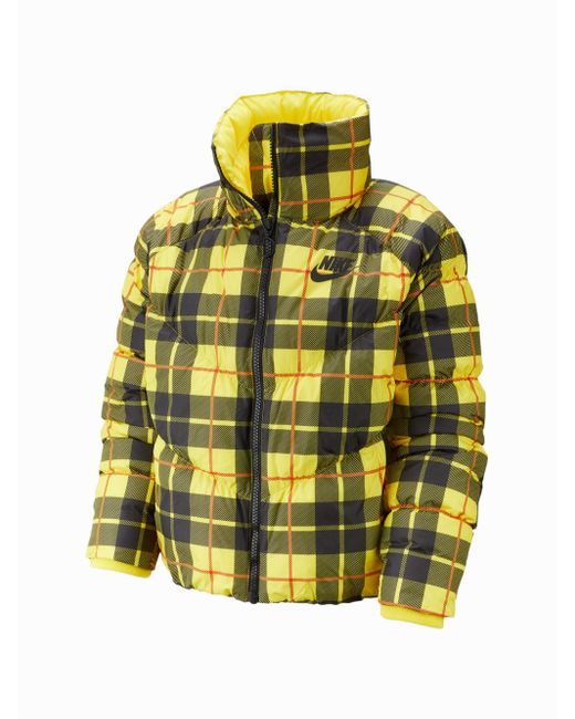 nike gingham check track jacket