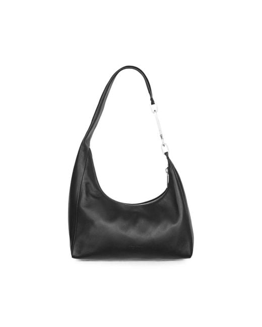 Rick Owens Black Petit Sac À Main Gemini En Cuir