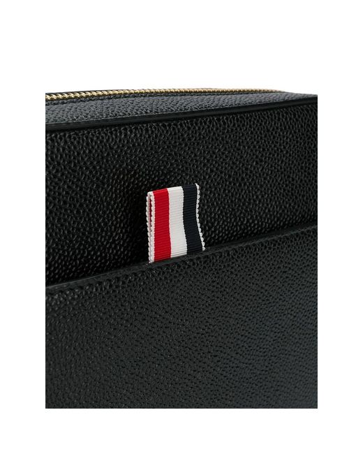 Thom Browne Black Zip-Up Pouch for men