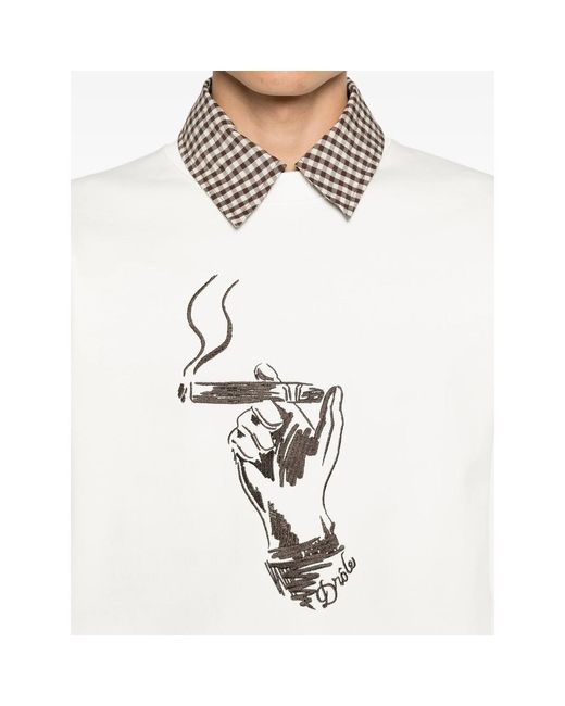 Drole de Monsieur White Cuba Sweatshirt for men