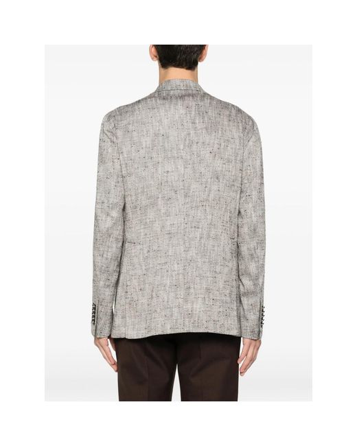 Tagliatore Jackets Gray, Brown for men