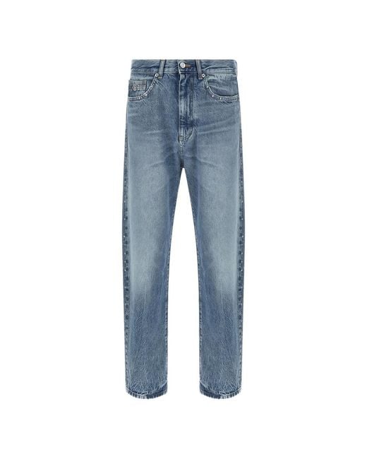 Versace Blue Straight Jeans for men