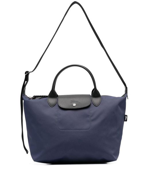 Longchamp Le Pliage Tophandle Tote in Blue Lyst